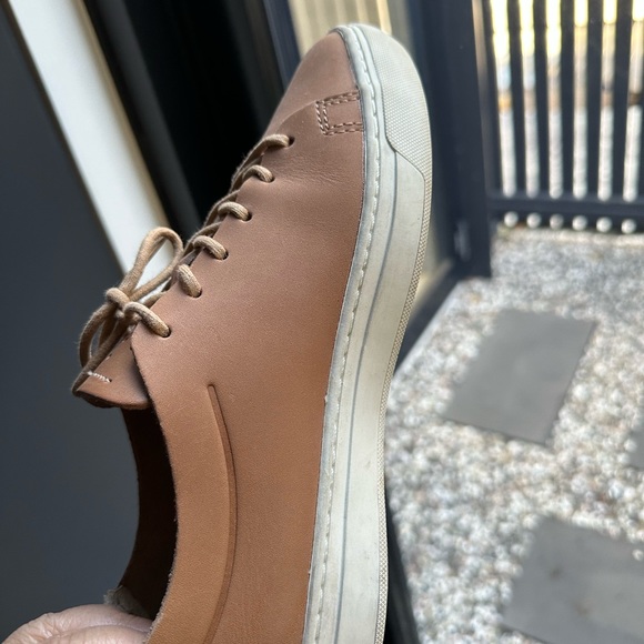 Lacoste L12.12 unlined leather tan sneaker -38 - Picture 4 of 13